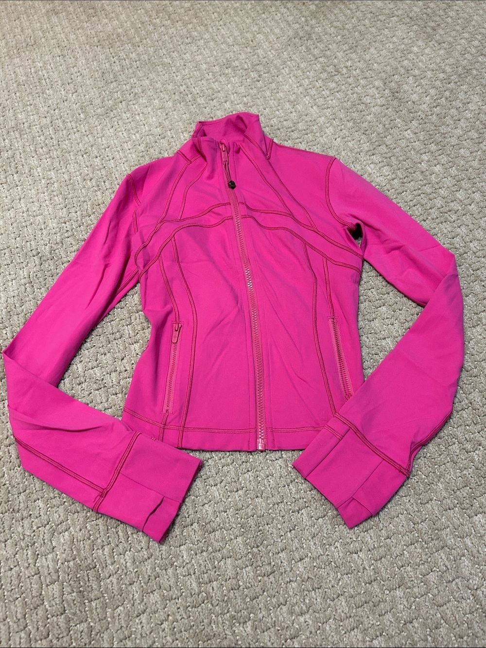 Lululemon Cropped Pink Define Jacket Size 4